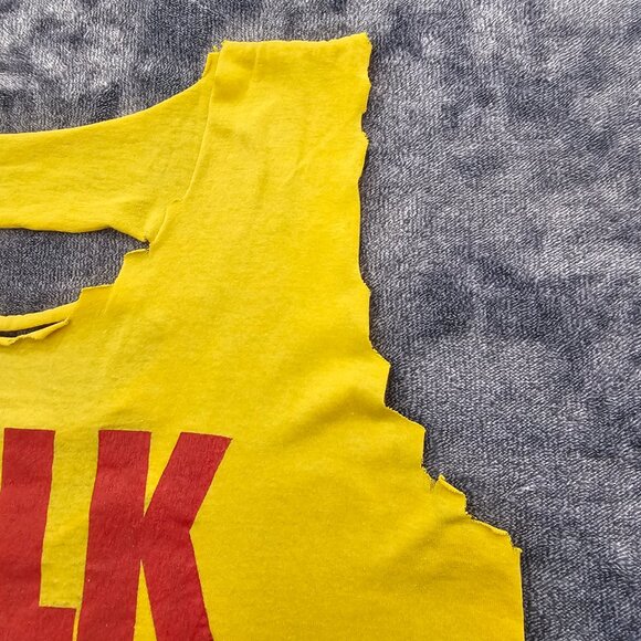 Vintage  Hulk Hogan  T-Shirt tank top Unisex no size HULK RULES no tags WWF - Picture 6 of 16